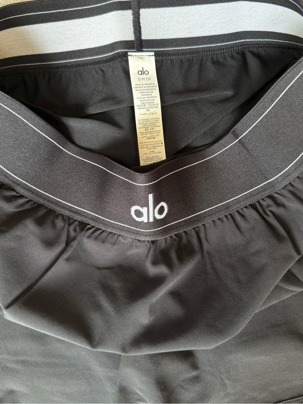 NWT ALO Match Point Tennis Skirt - Black - Size small
